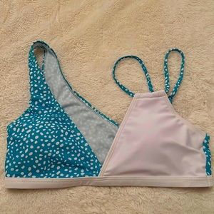 Polka dot swimming suit top